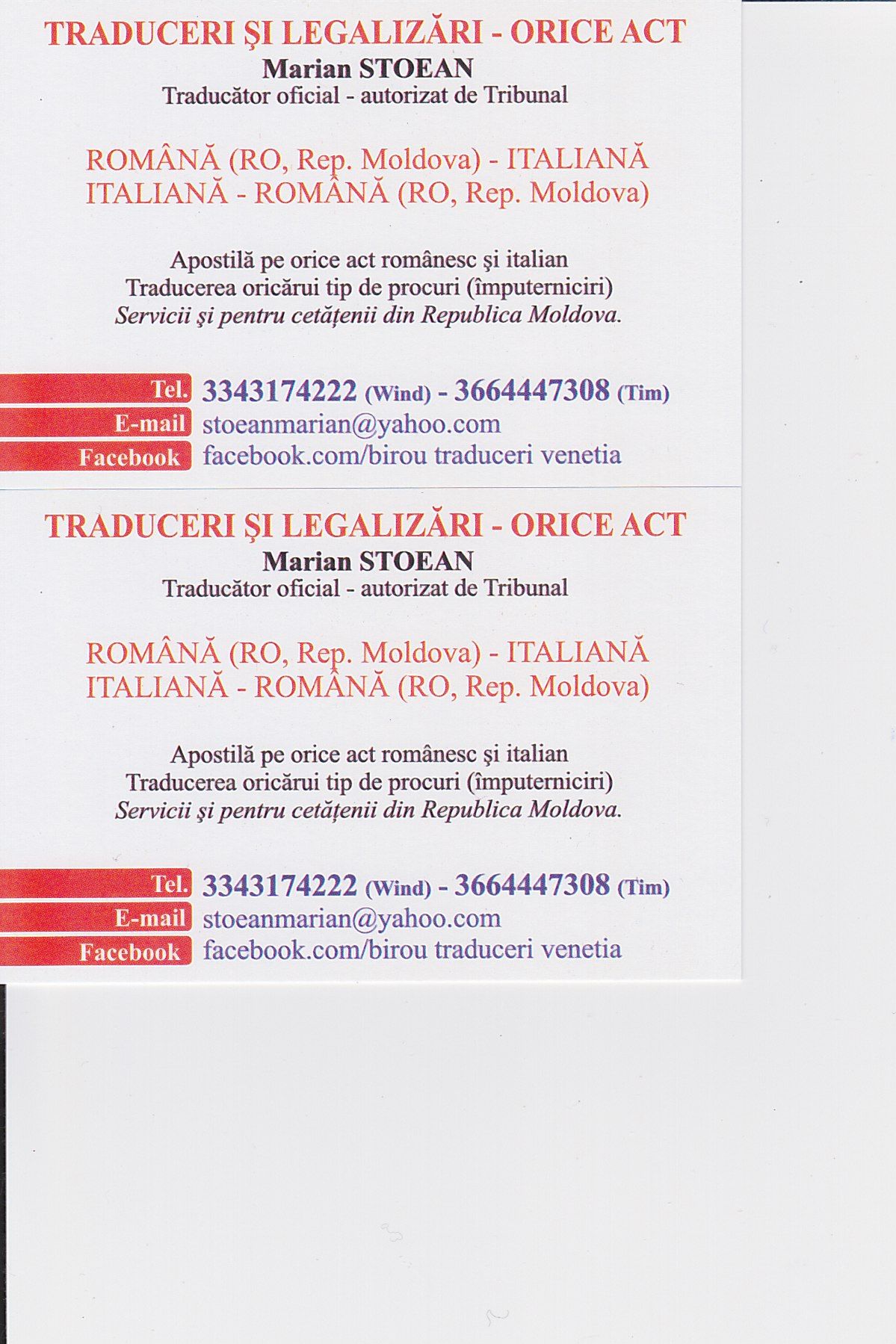 Traducere italiana romana